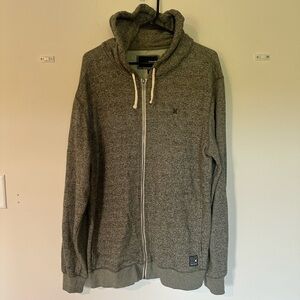 Hurley Men’s Green Full Zip Sweat Jacket With Hood Size Xl